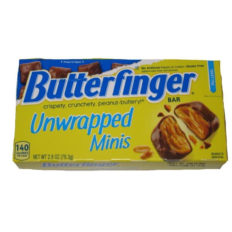 Butterfinger Minis 2.8oz Box or 9ct Case 2.8oz Box