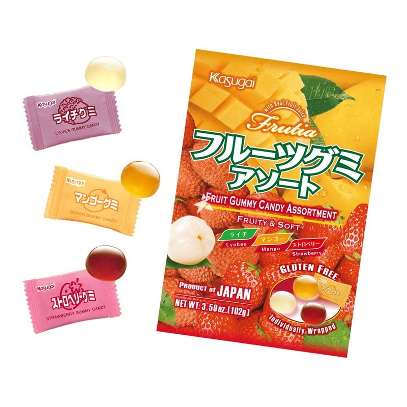Kasugai Fruit Gummy Candy Assortment 102g