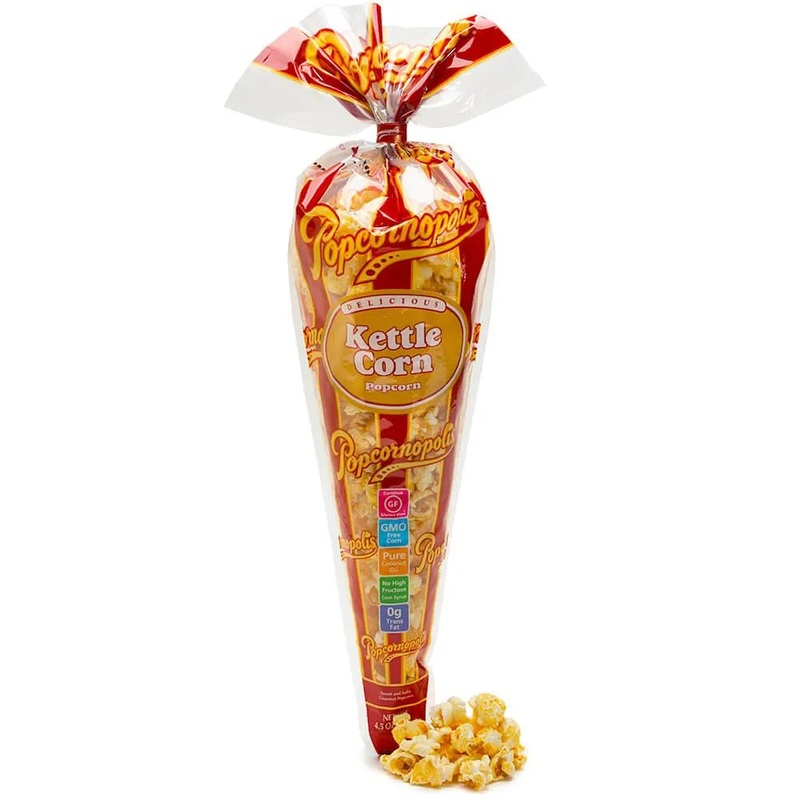 Popcornopolis Kettle Corn Popcorn 4.5-Ounce Cone