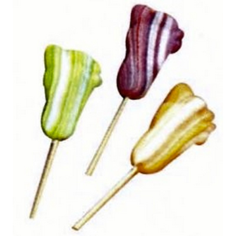 Swirly Foot Pops Assorted – 120ct