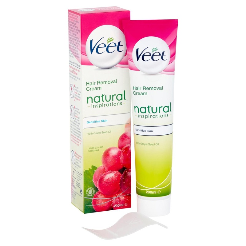Veet Natural Hair Removal Cream Body & Legs for Sensitive Skin 200ml