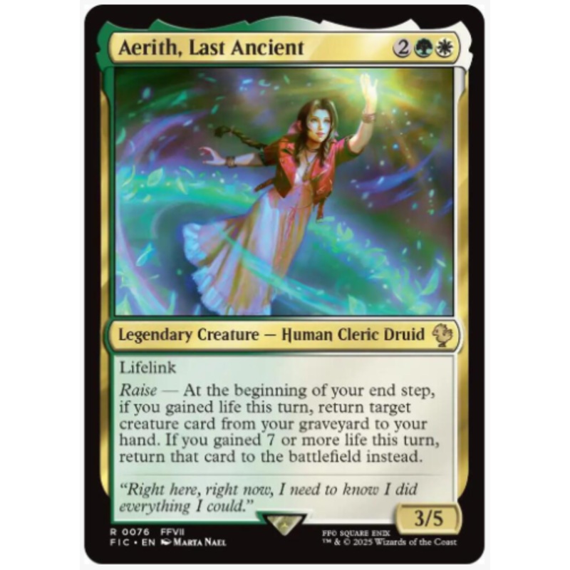 Aerith, Last Ancient – Commander: Final Fantasy – #0076