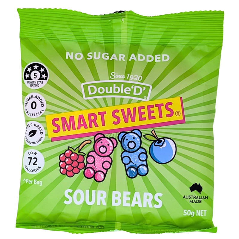 Double D Smart Sweets Sour Gummies (Australia) – 50g