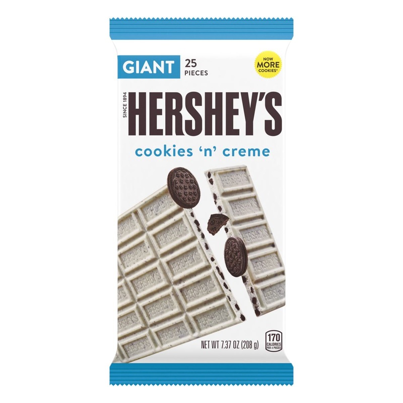 Hershey’s Cookies N Creme Giant Bar 7.37oz X 12 Units