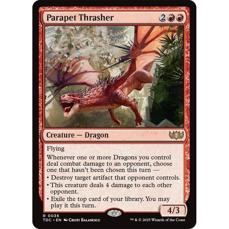 Parapet Thrasher – Commander: Tarkir: Dragonstorm – #0036