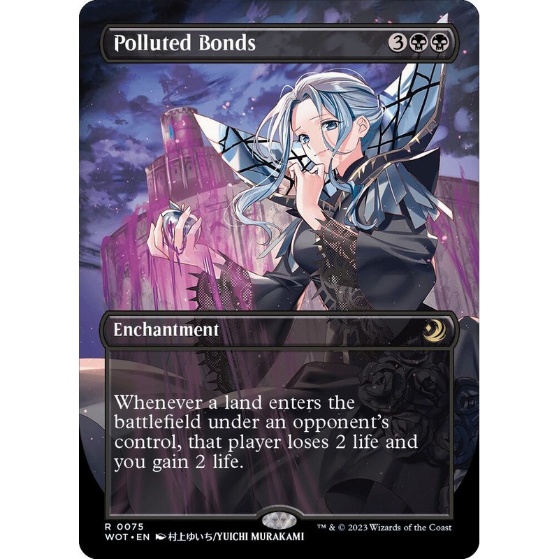 Polluted Bonds (Anime Borderless) (Foil) – Wilds of Eldraine: Enchanting Tales #0075