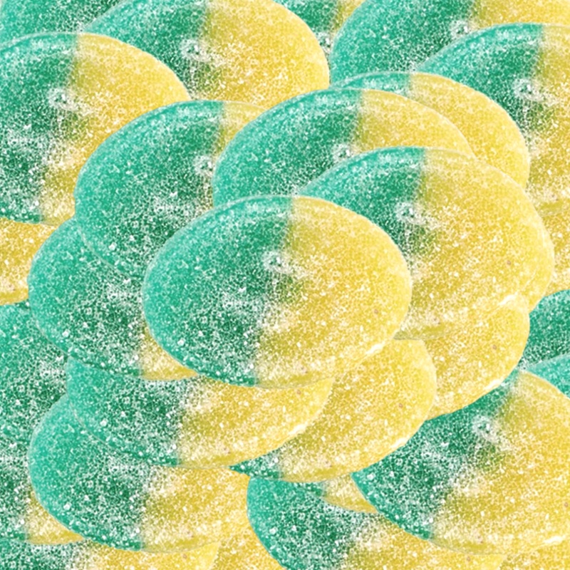 S-Mrke Blbr/Melon (Sour Blueberry & Melon Ovals) 125g (0.28lb)