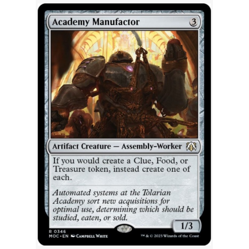 Academy Manufactor – Commander: March of the Machine – #0346