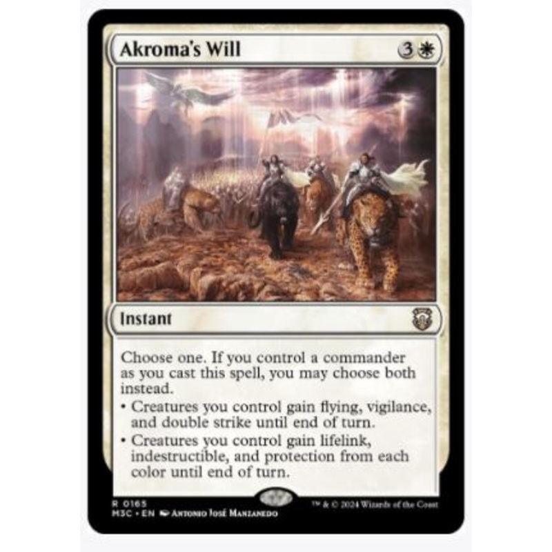 Akroma’s Will – Commander: Modern Horizons 3 – #0165