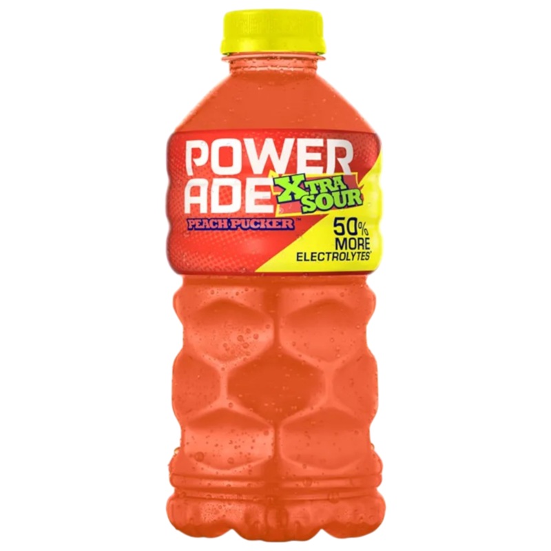 Powerade Xtra Sour Peach Pucker – 28fl.oz (828ml)