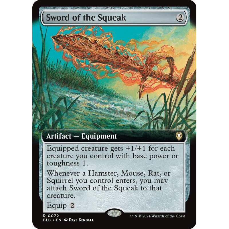 Sword of the Squeak (Extended Art) – Commander: Bloomburrow – #0072