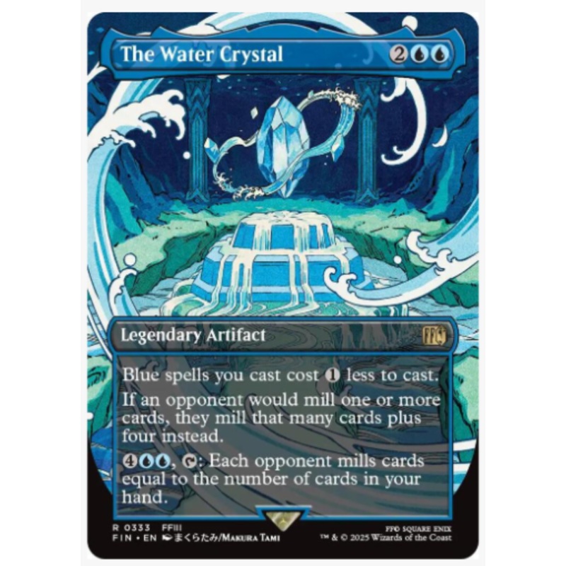 The Water Crystal (Borderless) – Final Fantasy – #0333