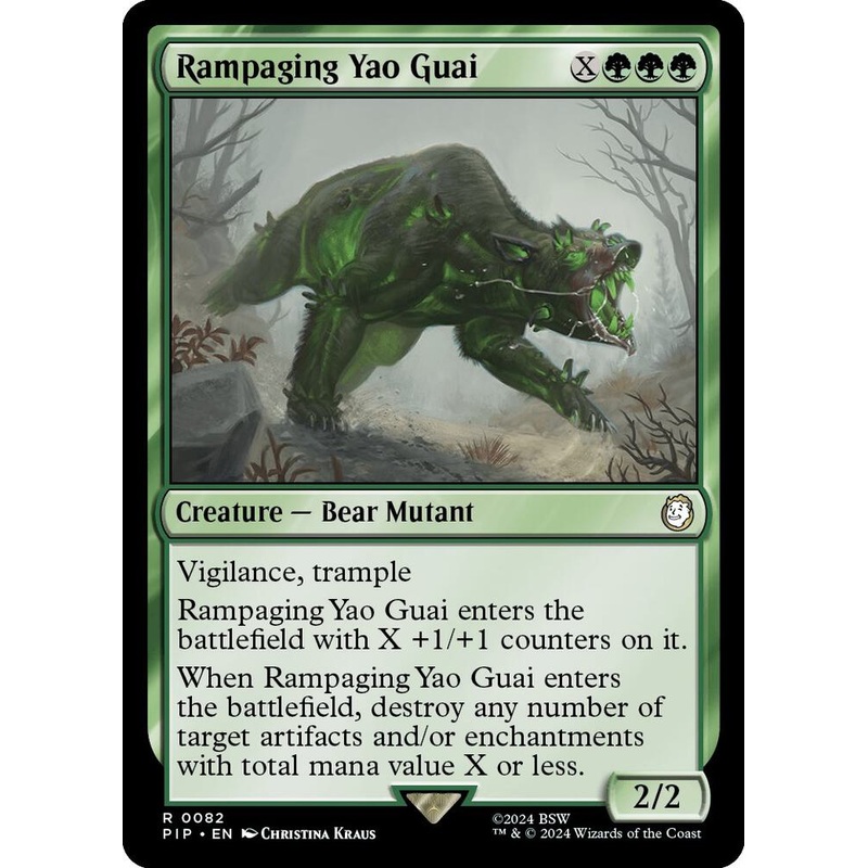 Rampaging Yao Guai – Universes Beyond: Fallout – #0082