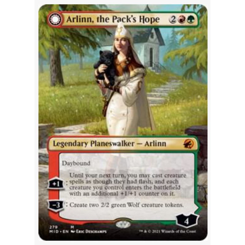 Arlinn, the Pack’s Hope (Borderless) – Innistrad: Midnight Hunt – #279