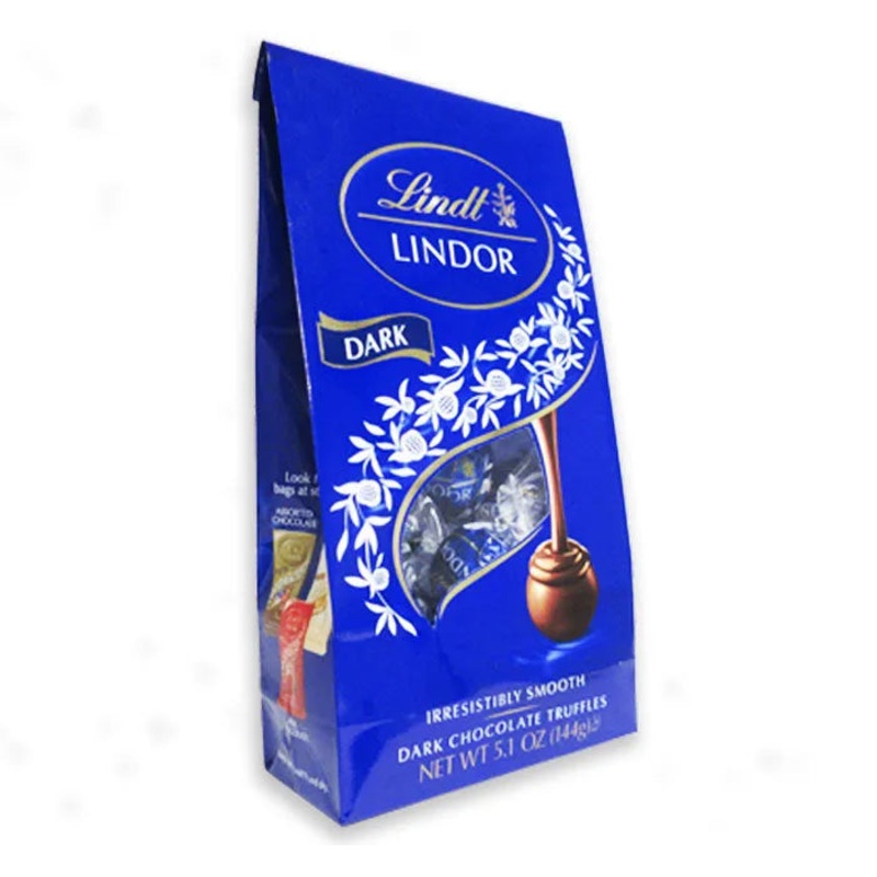 Lindt Chocolate Lindor Truffles – Dark Chocolate Bag: 6-Piece Case
