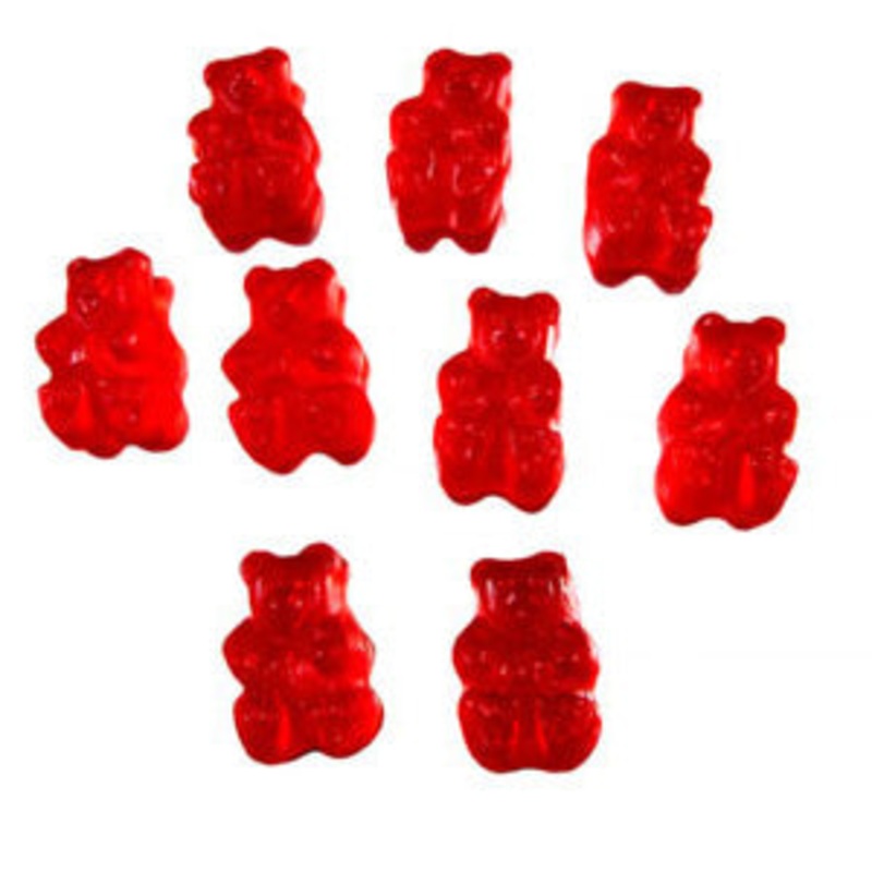 Raspberry Gummi Bears – 5lb