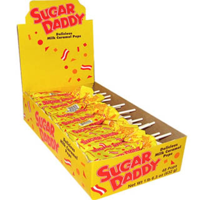 Sugar Daddy Caramel Pops – Small 48ct Display Box