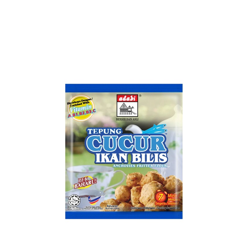 ADABI TEPUNG CUCUR IKAN BILIS 200G UNIT