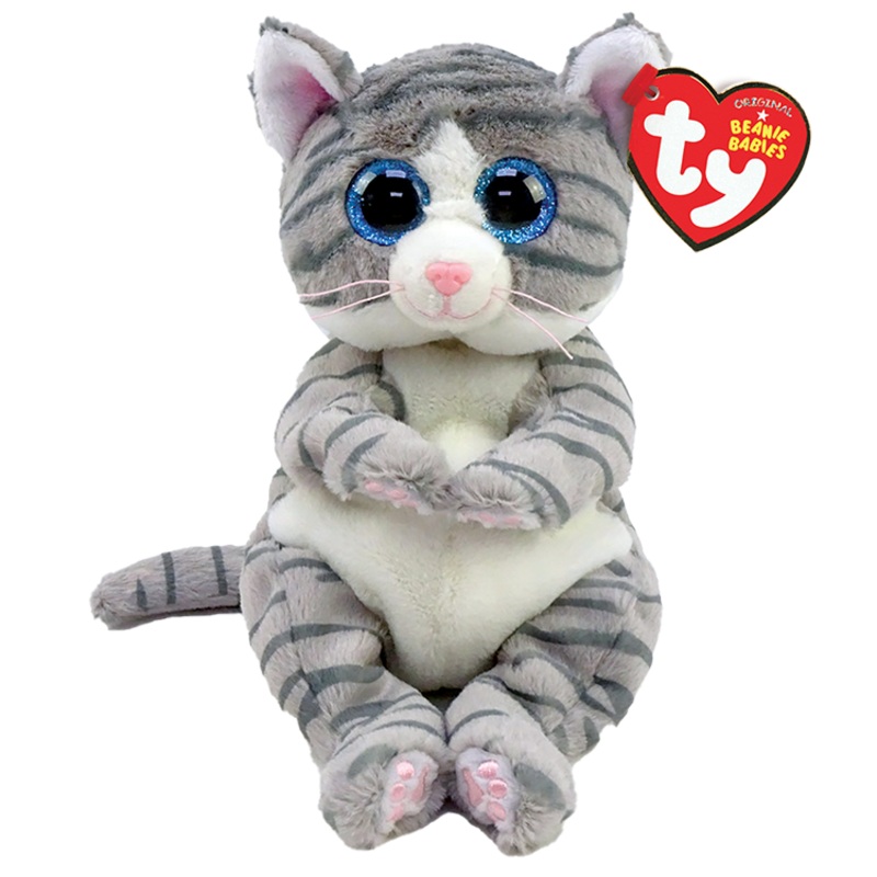 Beanie Bellies: Mitzi, Grey Tabby Cat Small  (SNG6)