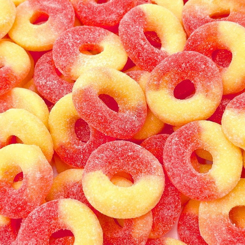 Pick and Mix Sweets – Peach Rings 250g