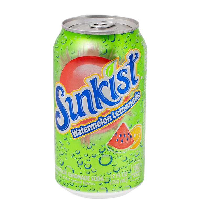 Sunkist Watermelon Lemonade Soda – 355mL