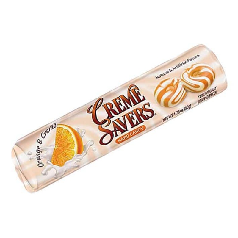 Creme Savers Hard Candy  Orange Roll