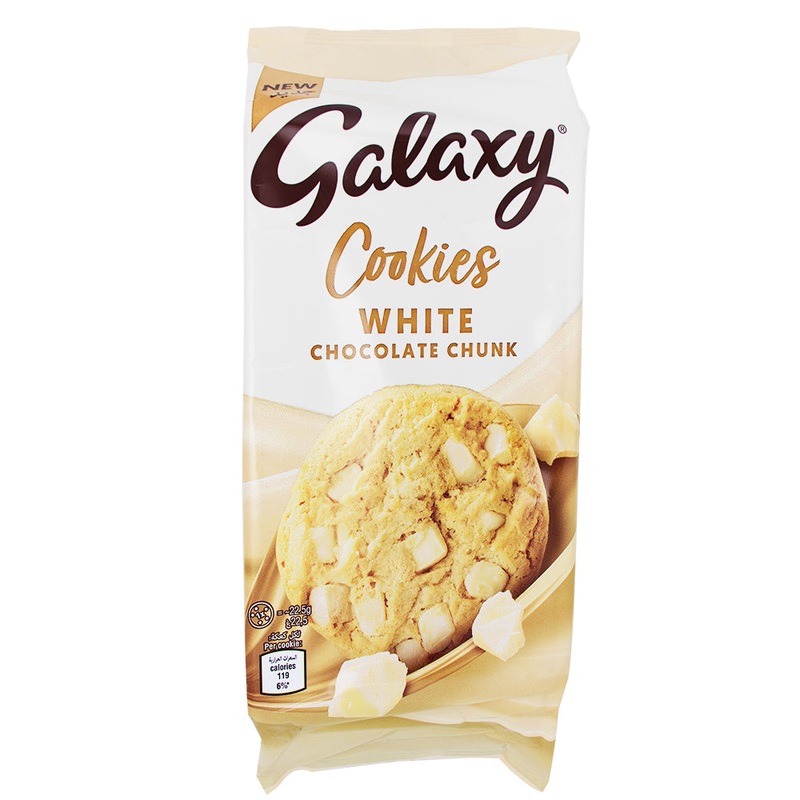 Galaxy White Chocolate Chunk Cookies – 180g