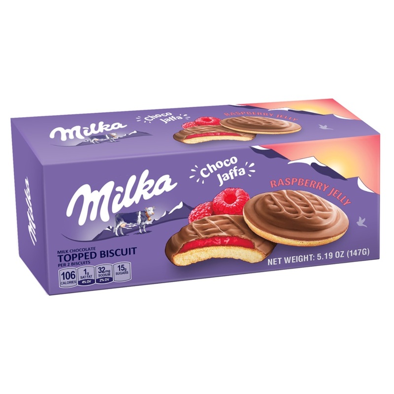 Milka Choco Dessert, Raspberry Jelly, 147g