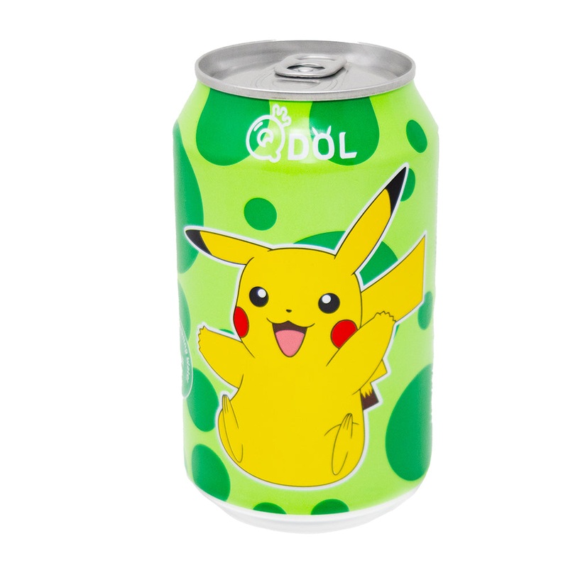 Qdol Pokemon Pikachu Sparkling Drink Green Lime (China) – 330mL
