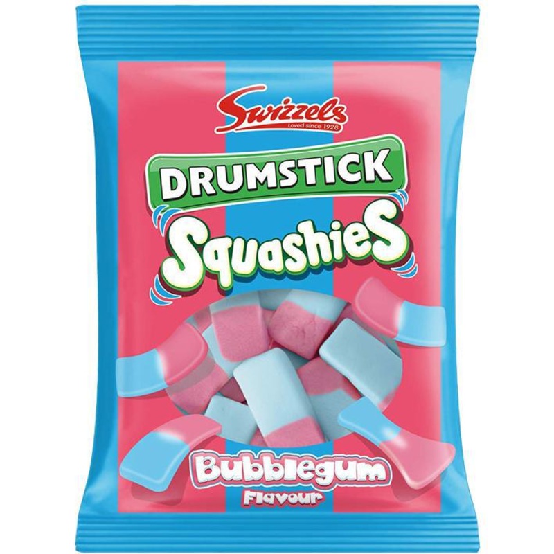 Swizzels Squashies Drumstick  Bubblegum  140g Bag