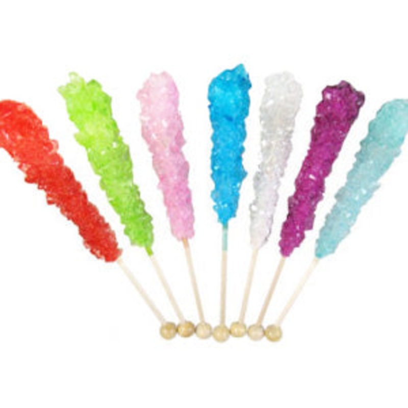 Assorted Rock Candy Sticks – Unwrapped 120ct
