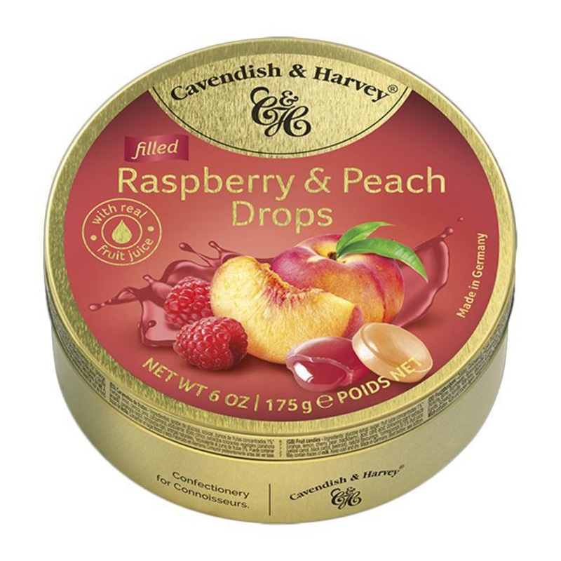 Cavendish & Harvey  Filled Raspberry & Peach Drops