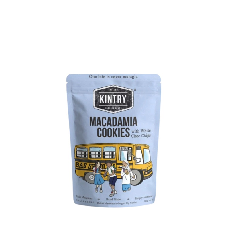 KINTRY MACADAMIA WHITE CHOC COOKIES 120G