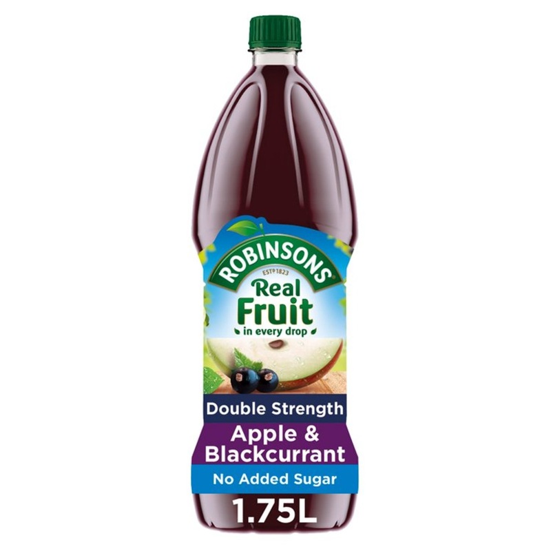 Robinsons Double Strength Apple & Blackcurrant Squash 1.75L