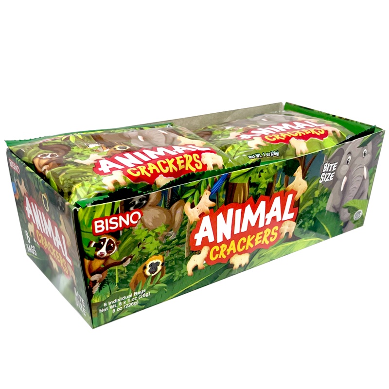 Animal Crackers | Pack of 8 | 8 oz | Bisno Pack of 1