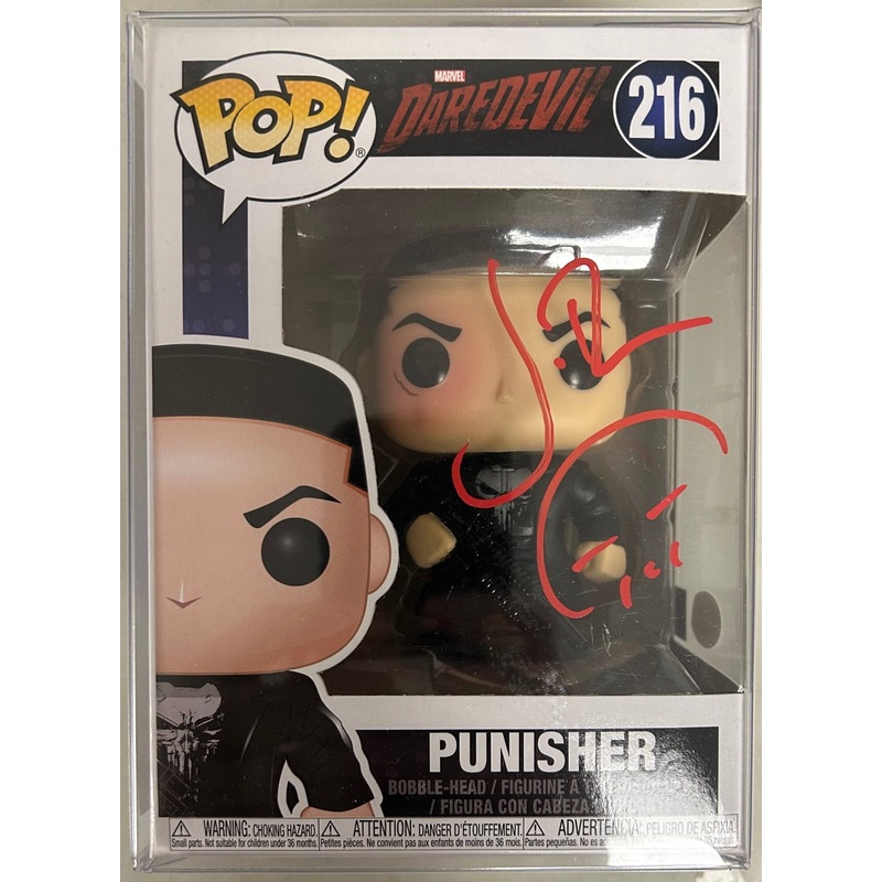 AUTOGRAPHED by Jon Bernthal – Funko Pop! Marvel: Daredevil – Punisher (JSA Cert) #216