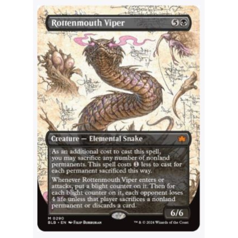 Rottenmouth Viper (Borderless) – Bloomburrow – #0290
