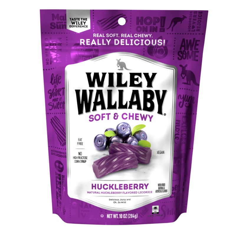 Wiley Wallaby Huckleberry Licorice 10oz bag