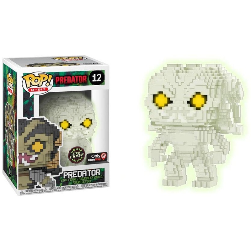 Funko Pop 8-Bit: Predator – Predator (Glow in the Dark) (Chase) (GameStop) #12