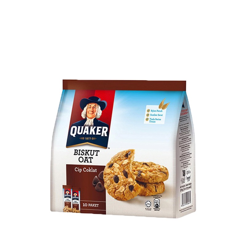 QUAKER OAT COOKIES CHOCOLATE CHIPS 270GM