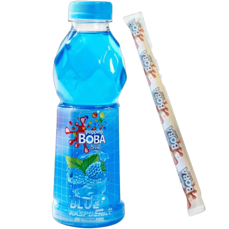 Blue Raspberry Popping Boba Drink – 16.9fl.oz (500ml)
