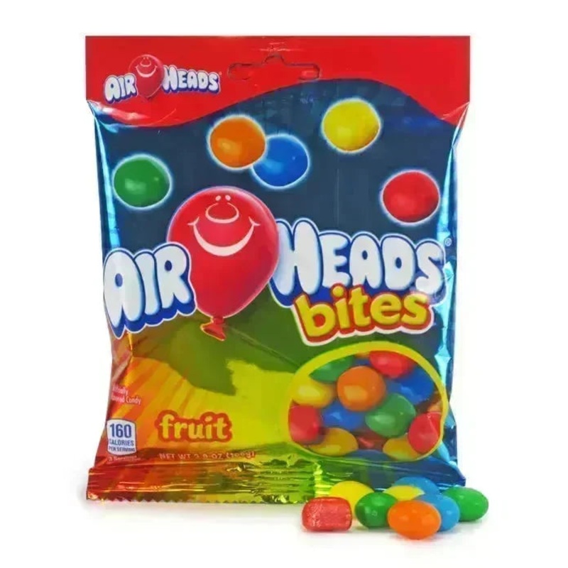 AirHeads Bites Candy – Fruit Peg Bags: 12-Piece Case