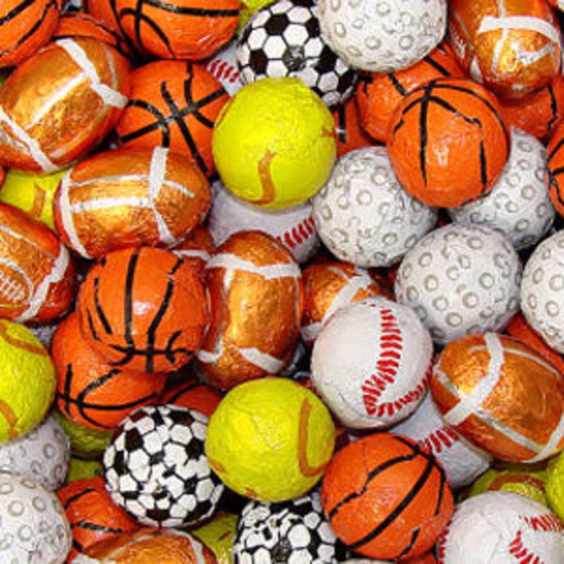 Chocolate Sports Balls Assorted – 5lb Bag