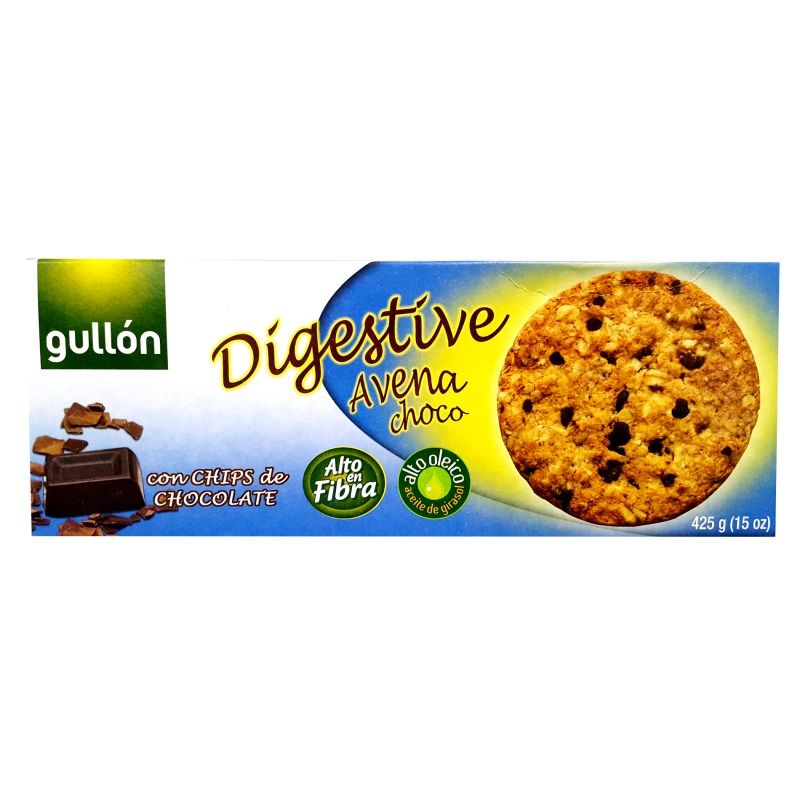 Digestive Cookies, Oats and Dark Chocolate Chips (Gullon) 425g (15 oz)