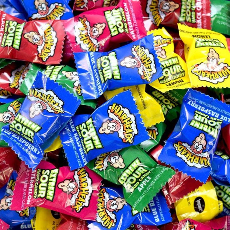 Warheads Extreme Sour Hard Candy 1 Lb