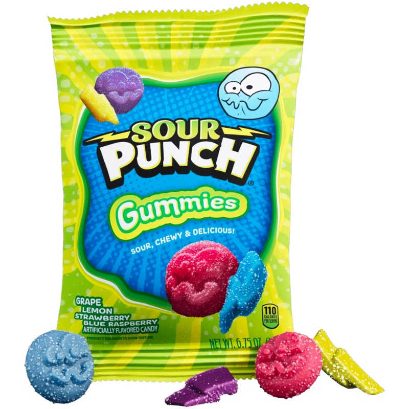 Sour Punch Gummies Share Bag – 6.75oz (191g)