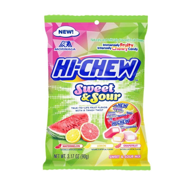 Hi-Chew Sweet & Sour Peg Bags 3.17oz X 6 Units