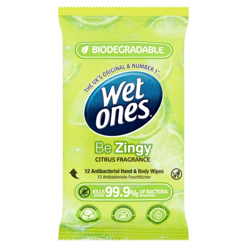 Wet Ones Be Zingy Biodegradable Antibacterial Wipes