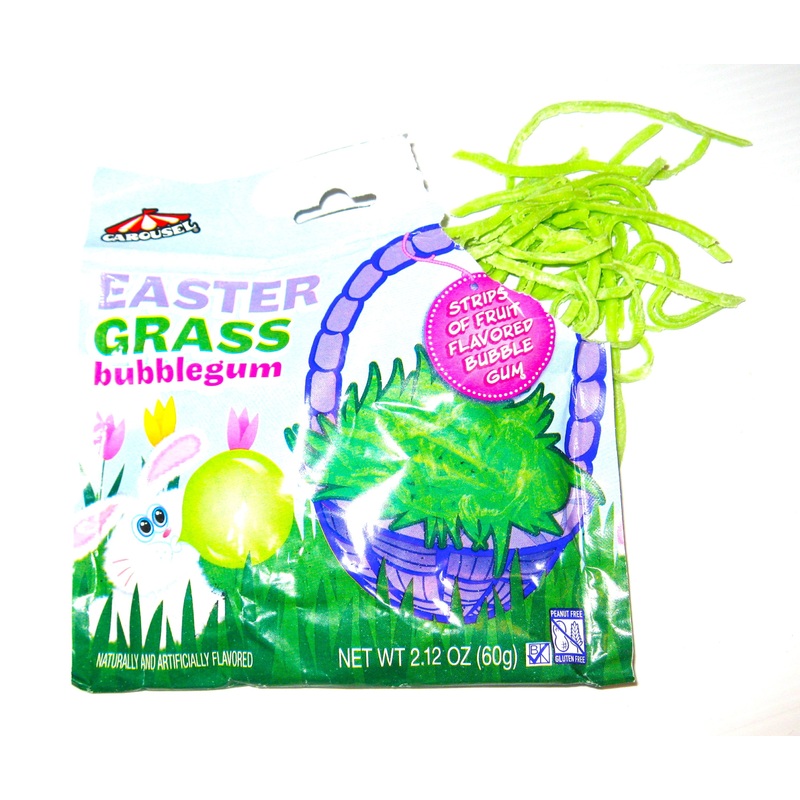 Easter Grass Bubble Gum 2.12oz pack or 12ct box 2.12oz pack