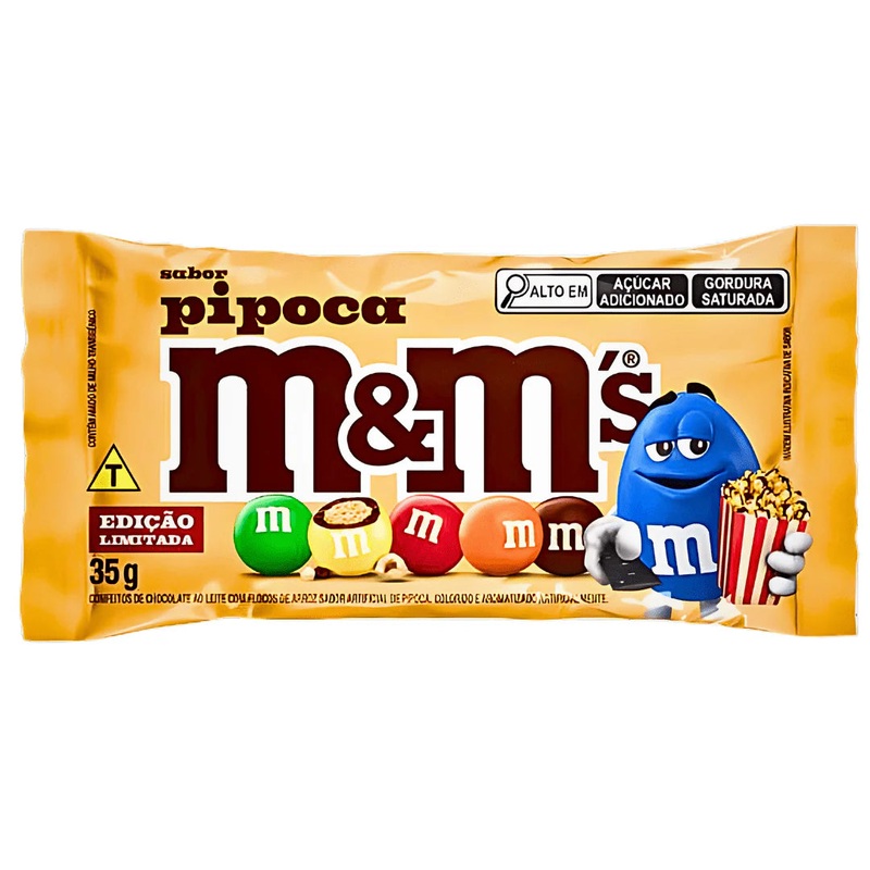 M&Ms Limited Edition Popcorn 35g (Brazil) Best Before (24/08/25)